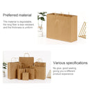 10 PCS Elegant Kraft Paper Bag With Handles for Wedding/Birthday Party/Jewelry/Clothes, Size:42x31x12cm (White)