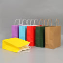 10 PCS Elegant Kraft Paper Bag With Handles for Wedding/Birthday Party/Jewelry/Clothes, Size:42x31x12cm (White)