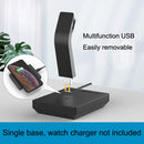 Earphone Phone Wireless Charger Base(Black)