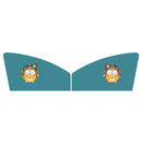 1 Pair Car Window Magnet Sunshade Curtain Heat Insulation Sun Block(Hedgehog)