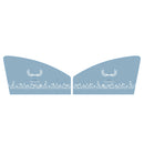 1 Pair Car Window Magnet Sunshade Curtain Heat Insulation Sun Block(Antlers)