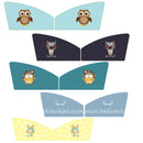 1 Pair Car Window Magnet Sunshade Curtain Heat Insulation Sun Block(Blue Owl)