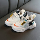 Faux Leather Fashion Comfortable Sneakers Baby Shoes Sports Shoes Autumn Winter Toddler Shoes, Shoes Size:26(Creamy White)