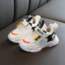 Faux Leather Fashion Comfortable Sneakers Baby Shoes Sports Shoes Autumn Winter Toddler Shoes, Shoes Size:26(Creamy White)
