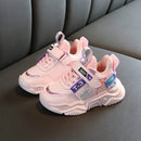 Faux Leather Fashion Comfortable Sneakers Baby Shoes Sports Shoes Autumn Winter Toddler Shoes, Shoes Size:30(Pink)