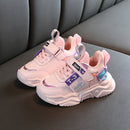 Faux Leather Fashion Comfortable Sneakers Baby Shoes Sports Shoes Autumn Winter Toddler Shoes, Shoes Size:30(Pink)