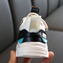 Faux Leather Fashion Comfortable Sneakers Baby Shoes Sports Shoes Autumn Winter Toddler Shoes, Shoes Size:30(Creamy White)