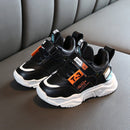 Faux Leather Fashion Comfortable Sneakers Baby Shoes Sports Shoes Autumn Winter Toddler Shoes, Shoes Size:30(Black)