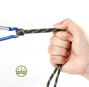2 Pairs Round High Density Weaving Shoe Laces Outdoor Hiking Slip Rope Sneakers Boot Shoelace, Length:100cm(Coffee-Yellow)