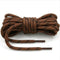 2 Pairs Round High Density Weaving Shoe Laces Outdoor Hiking Slip Rope Sneakers Boot Shoelace, Length:100cm(Red Brown-Black)