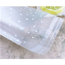 100 PCS Plastic Transparent Cellophane Bags Polka Dot Candy Cookie Gift Bag with DIY Self Adhesive Pouch Celofan Bags for Party, Size:7x7cm(Transparent)