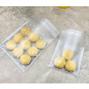 100 PCS Plastic Transparent Cellophane Bags Polka Dot Candy Cookie Gift Bag with DIY Self Adhesive Pouch Celofan Bags for Party, Size:7x7cm(Transparent)