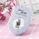 Portable Cosmetic Mirror Fresh Cactus Small Mirror(Pale Gray)