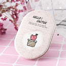 Portable Cosmetic Mirror Fresh Cactus Small Mirror(Watermelon Red)
