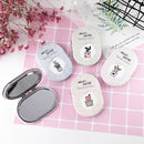 Portable Cosmetic Mirror Fresh Cactus Small Mirror(Watermelon Red)