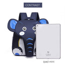 Elephant School Backpack for Children Cute 3D Animal Kids School Bags Boys Girls Schoolbag(Orange)