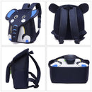 Elephant School Backpack for Children Cute 3D Animal Kids School Bags Boys Girls Schoolbag(Blue)