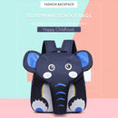 Elephant School Backpack for Children Cute 3D Animal Kids School Bags Boys Girls Schoolbag(Blue)