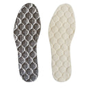 1 Pair Men And Women Wool Warm Insole Aluminum Film Insulation Sports Shock Insoles, Size:L(42-45)(Beige)