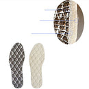 1 Pair Men And Women Wool Warm Insole Aluminum Film Insulation Sports Shock Insoles, Size:L(42-45)(Beige)