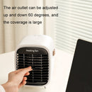 X-02 Home Office Desktop Mini Heater With Night Light, Plug Type:US Plug(White)