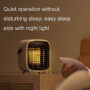 X-02 Home Office Desktop Mini Heater With Night Light, Plug Type:US Plug(White)