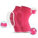 Rose Red Children Thick Anti-collision Sponge Knee Pads Sports Protective Gear, SIZE:S