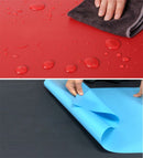 70x140cm Shooting Background Board PVC Matte Board Photography Background Cloth Solid Color Shooting Props(Red)
