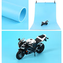 70x140cm Shooting Background Board PVC Matte Board Photography Background Cloth Solid Color Shooting Props(Blue)