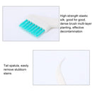 2 Sets 2 in 1 Double Head Door Window Gap Cleaning Brush Cup Brush with Tail Scraper(White)