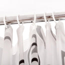Bathroom Thick Waterproof Shower Curtain, Size:80X180cm, Style:with Copper Buckle