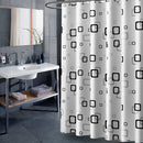 Bathroom Thick Waterproof Shower Curtain, Size:150x200cm, Style:with Copper Buckle