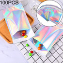 100 PCS / Set Laser Self Sealing Plastic Envelopes Mailing Bags Gift Packaging Bags, SIZE:16.5cmx23cm+4cm