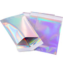 100 PCS / Set Laser Self Sealing Plastic Envelopes Mailing Bags Gift Packaging Bags, SIZE:16.5cmx23cm+4cm