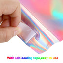 100 PCS / Set Laser Self Sealing Plastic Envelopes Mailing Bags Gift Packaging Bags, SIZE:16.5cmx23cm+4cm