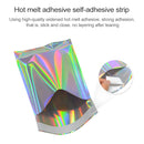 100 PCS / Set Laser Self Sealing Plastic Envelopes Mailing Bags Gift Packaging Bags, SIZE:16.5cmx23cm+4cm