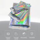 100 PCS / Set Laser Self Sealing Plastic Envelopes Mailing Bags Gift Packaging Bags, SIZE:16.5cmx23cm+4cm