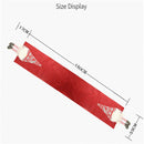 Christmas Tablecloth Santa Claus Table Runner Hotel Banquet Table Flag for Festival Decoration(Red)