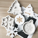 DIY Baking Christmas Series Modeling Fondant Silicone Mold(Christmas Snowflake)