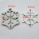 DIY Baking Christmas Series Modeling Fondant Silicone Mold(Christmas Snowflake)