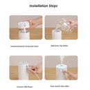 420ml Mute Air Humidifier USB Essential Oil Diffuser Aromatherapy Humidifier with LED Night Light(White)
