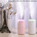 420ml Mute Air Humidifier USB Essential Oil Diffuser Aromatherapy Humidifier with LED Night Light(White)