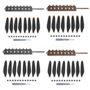 Sunnylife MM3-SN443 For Mini 3 Pro Propeller Blades + Silicone Folding Storage Bag(Orange Tip+Gray Bag)