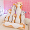 Soft Cute Pet Long Cat Pillow Plush Toy Sleeping Doll Lazy Doll, Size:Height 90cm(Gery)