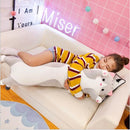 Soft Cute Pet Long Cat Pillow Plush Toy Sleeping Doll Lazy Doll, Size:Height 90cm(Yellow)