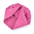 Autumn and Winter Ladies Warm Rhinestones Caps Solid Color Knit Cap Beanie, Size:56-60cm(Pink)