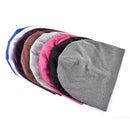 Autumn and Winter Ladies Warm Rhinestones Caps Solid Color Knit Cap Beanie, Size:56-60cm(Pink)