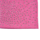 Autumn and Winter Ladies Warm Rhinestones Caps Solid Color Knit Cap Beanie, Size:56-60cm(Dark Gray)