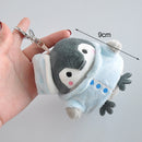 Cute Penguin Plush Toy Keychain Backpack Pendant Boutique Doll(Mixed Color Delivery)