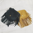 Mini Messenger Bag Cute Tassel Design Kids Coin Purses Children Handbags Shoulder Bags(Light Green)